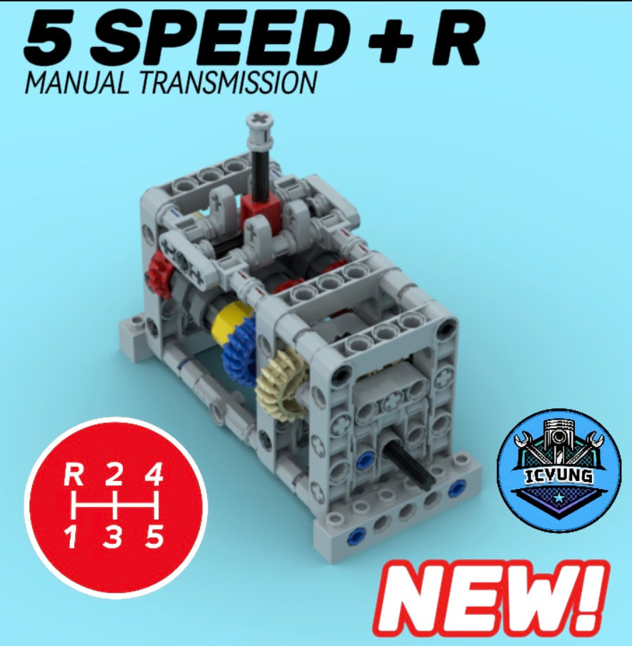 Compact 5-Speed Lego Gearbox(PARTS KIT)